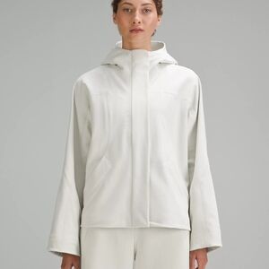 Women's White Hooded Jacket